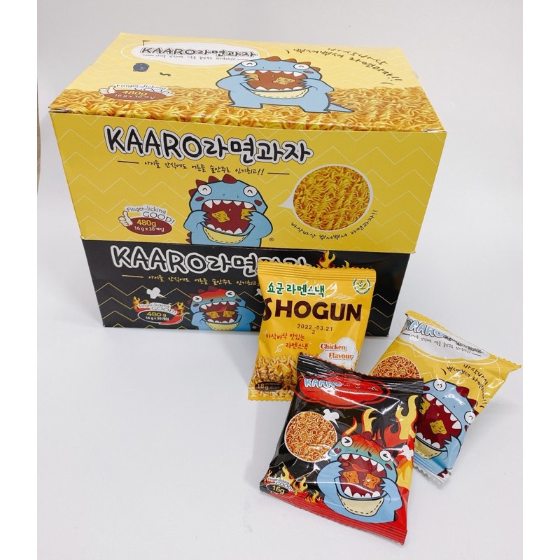 HỘP 30 GÓI SNACK MÌ ĂN LIỀN KAARO/ SHOGUN/ MÌ TRẺ EM