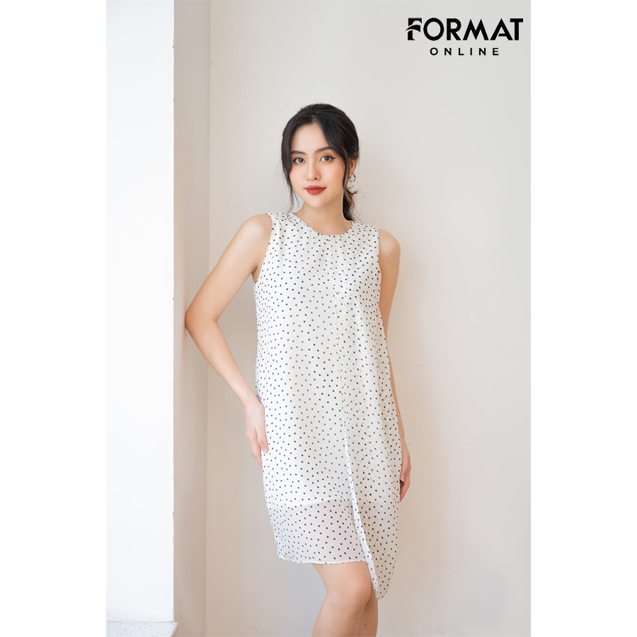Đầm nữ cao cấp FORMAT 2 lớp sát nách B990-009I
