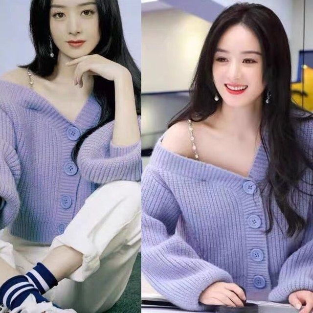 Áo khoác cardigan dệt kim cổ chữ V phối nút thời trang cho nữ