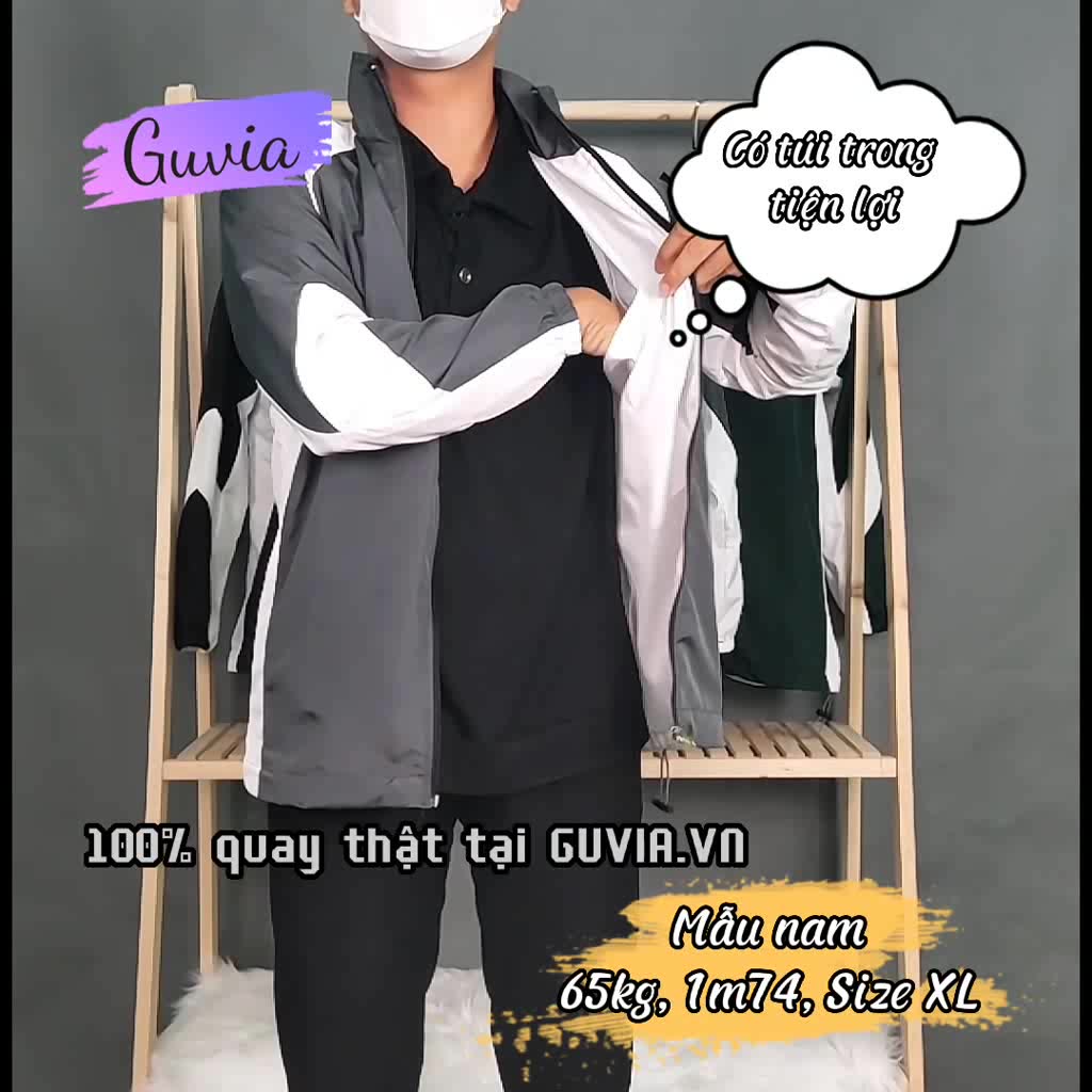 Áo Khoác Dù 2 Lớp GUVIA Form Rộng Nam Nữ Nhiêu Mẫu Unisex, Áo Gió Chống Nắng Bóng Chày Chống Nắng | BigBuy360 - bigbuy360.vn