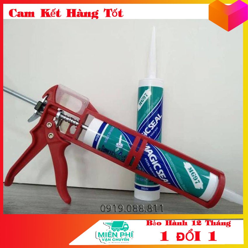 Dụng Cụ Bơm Keo Silicon Nhập Khẩu Hàn Quốc, Dụng Cụ Bắn Keo Silicon, Dụng Cụ Bơm Keo Silicon MHC, Tự Ngắt Keo, Có Trang