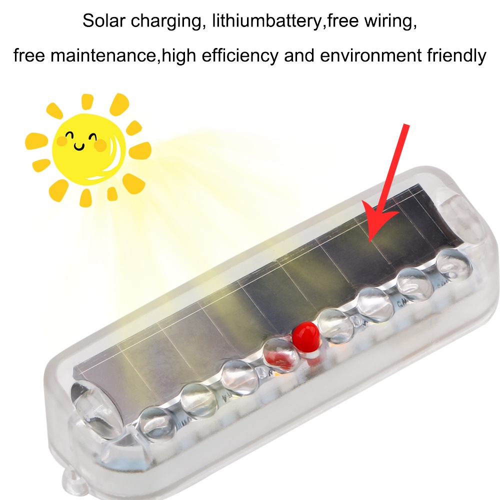 Đèn Led Cảnh Báo An Ninh Sử Dụng Năng Lượng Mặt Trời Chống Va Chạm Thông Dụng Cho Xe Hơi