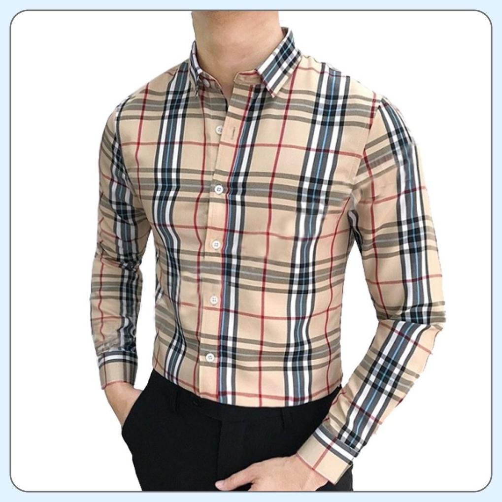 Áo sơ mi - Áo sơ mi buberry nam cao cấp - Chất liệu buberry dày dặn, mềm mịn, thấm hút mồ hôi, form trẻ trung năng động | BigBuy360 - bigbuy360.vn