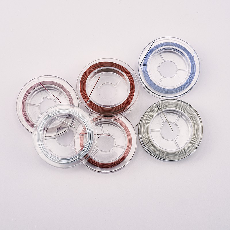 1 Cuộn Dây Nylon Màu Vàng Bạc 0.38~0.6mm Dùng Làm Đồ Trang Sức DIY