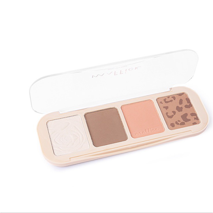 Phấn Tạo khối Bắt Sáng Maffick Rose Covenant 4 ô tiện dụng - Phấn tạo khối nội địa Trung mã MF074 | BigBuy360 - bigbuy360.vn