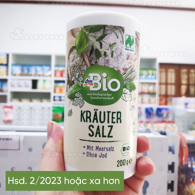 Muối ăn dặm/bột nêm ăn dặm bio hưu cơ đức, muối thảo dược, hạt nêm hữu cơ, hạt nêm ăn dặm cho bé gemuse bruhe