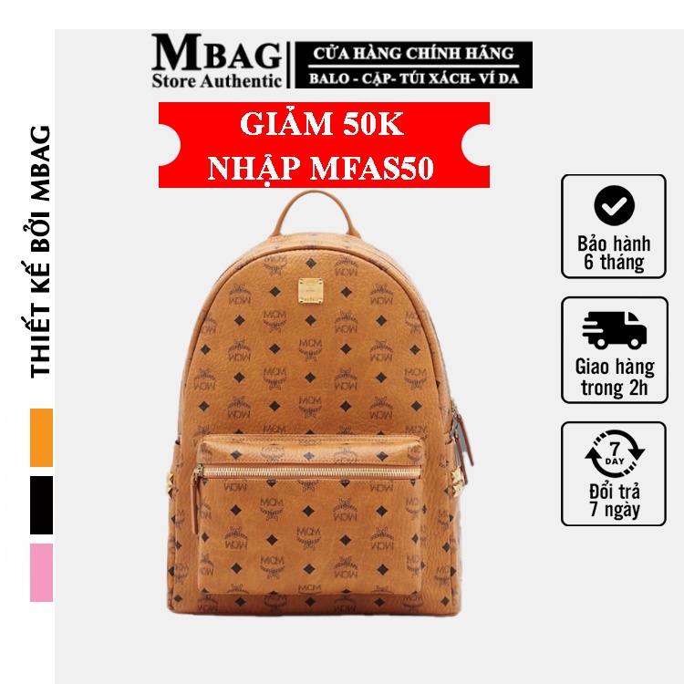 Balo MCM, Balo da MCM Unisex da xịn, form đẹp, cam kết đẹp nhất thị trường