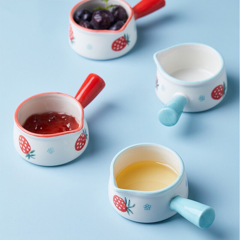 Bát Sứ Tách Rót có tay cầm, Đựng nước sốt, Decor xinh xắn [HomeMyStore]
