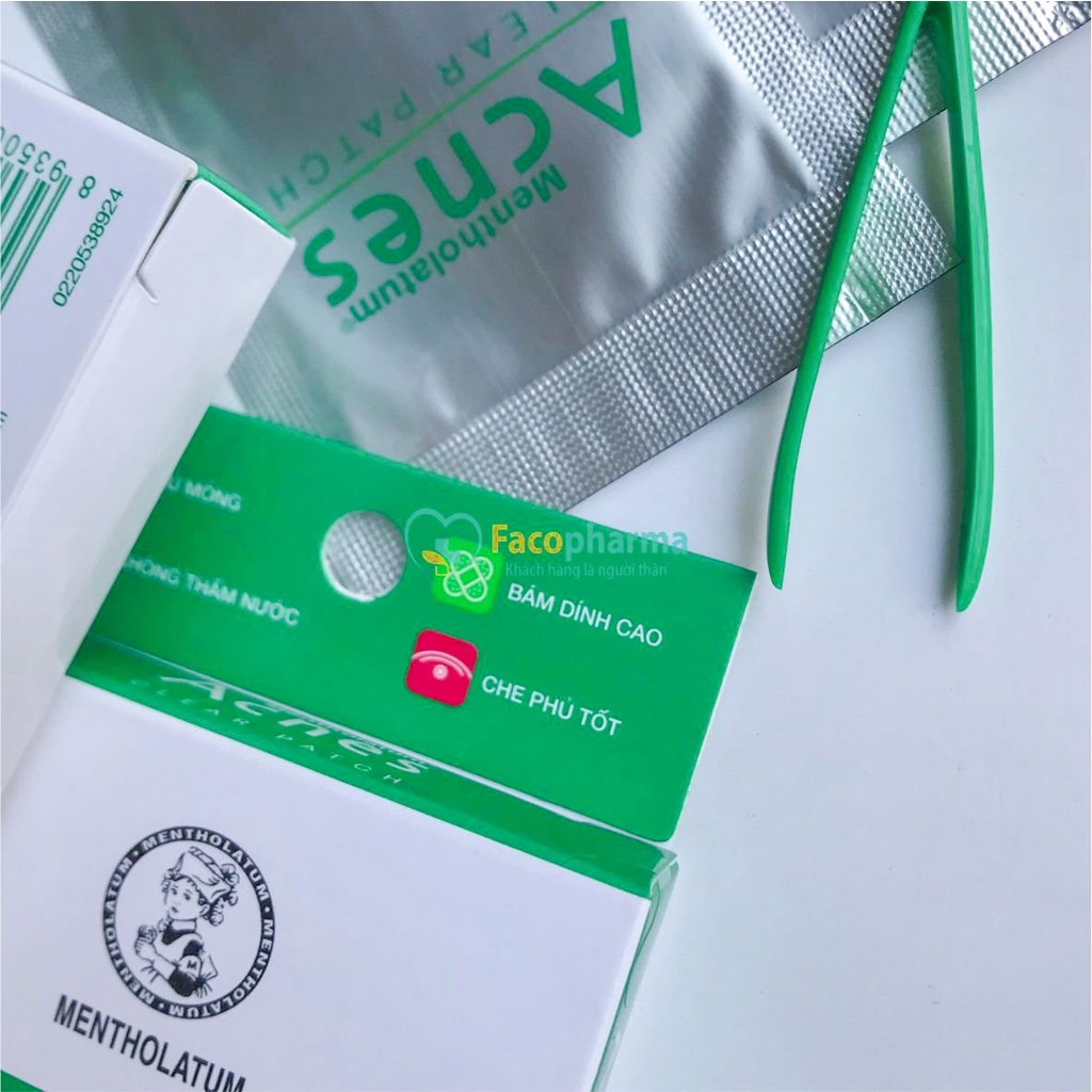 Miếng dán mụn Acnes Clear Patch 24 miếng giúp giảm mụn sưng viêm
