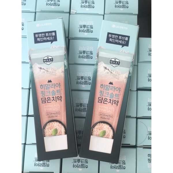 Kem đánh răng Himalaya Pink Salt loại bỏ vi khuẩn, mãng bám, giúp trắng răng Hàn Quốc 100gr