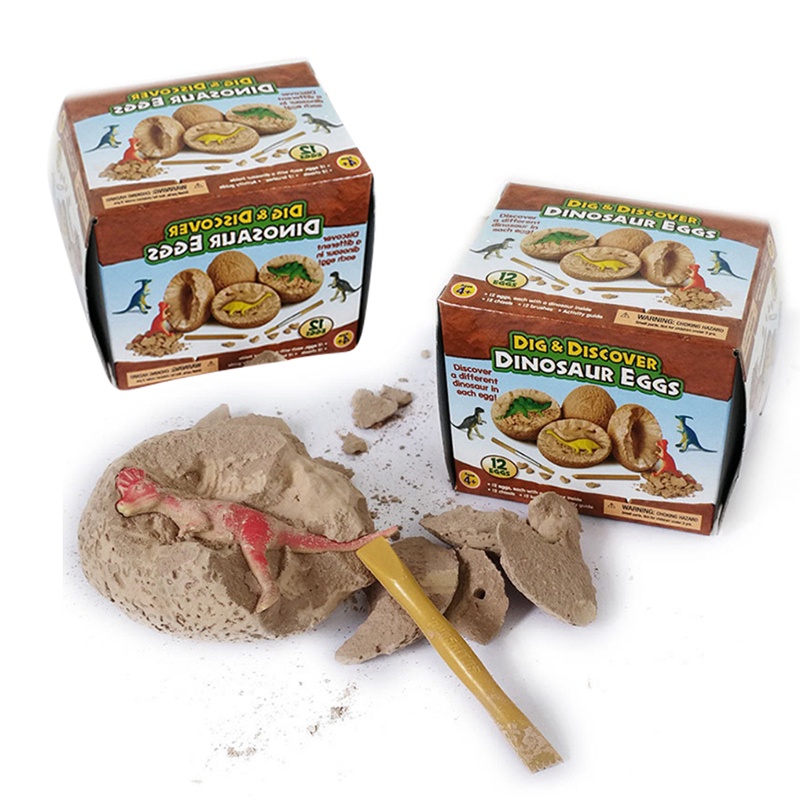 Đồ Chơi Trứng Khủng Long Đào Hóa Thạch Mới Lạ Cho Trẻ Em DIY