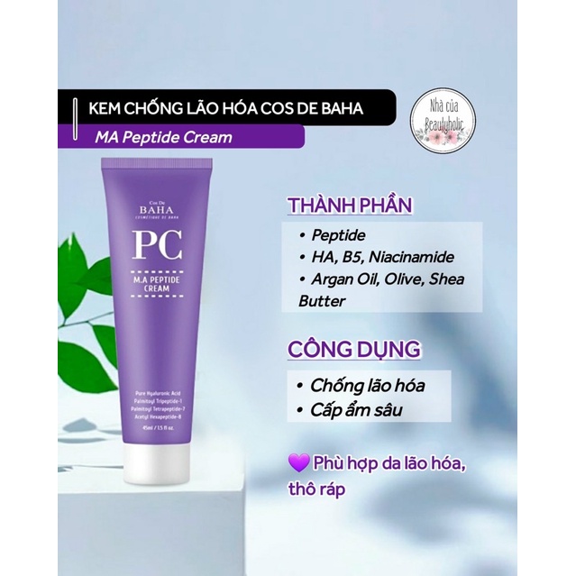 Kem dưỡng chống lão hóa COSDE BAHA M.A PEPTIDE CREAM