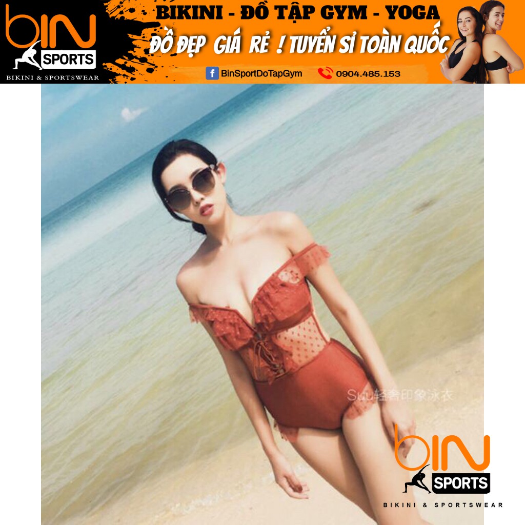 Bikini,Bộ Đồ Bơi Body Phối Voan Cao Cấp, 2 Màu Cam Đất, Đen , Hàng Nhập Đủ Size M L XL, BHN010 | BigBuy360 - bigbuy360.vn