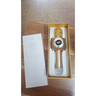 Loa Bluetooth Micro Karaoke M8 Vàng Và Đen
