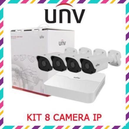 [Hàng chính hãng] Trọn bộ KIT 8 camera IP 2.0MP Full HD 1080P UNV PoE camera UNV trọn bộ đủ phụ kiện