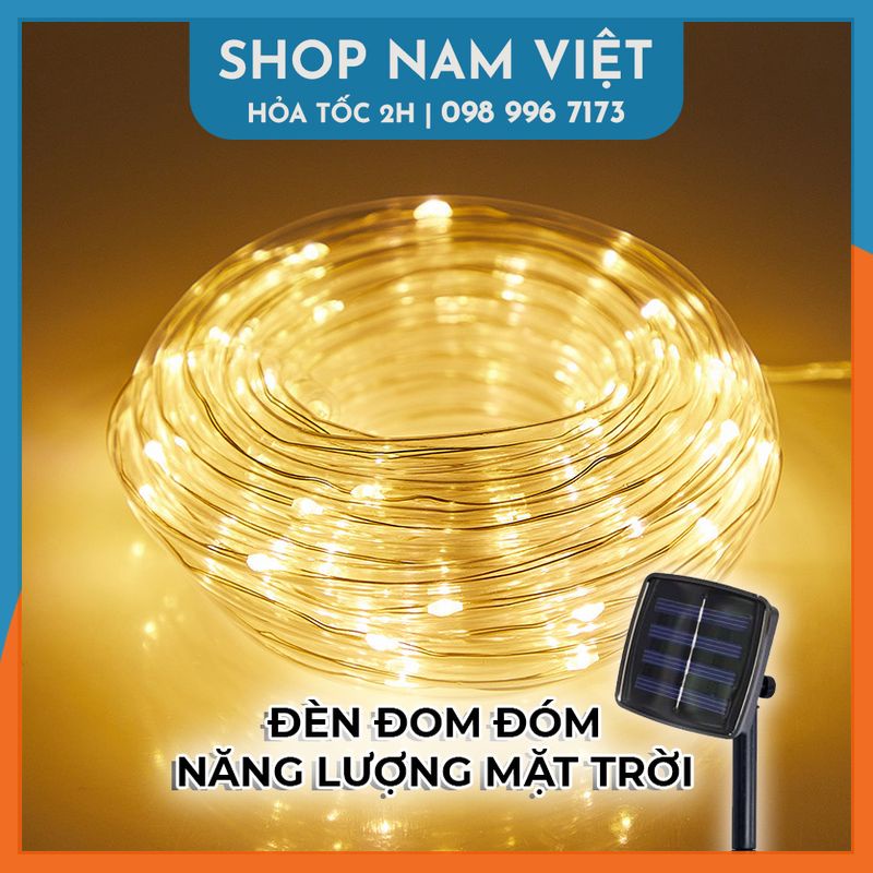 Đèn Led Đom Đóm Bọc Nhựa Năng Lượng Mặt Trời Chống Nước Trang Trí Ngoài Trời - NAVIVU