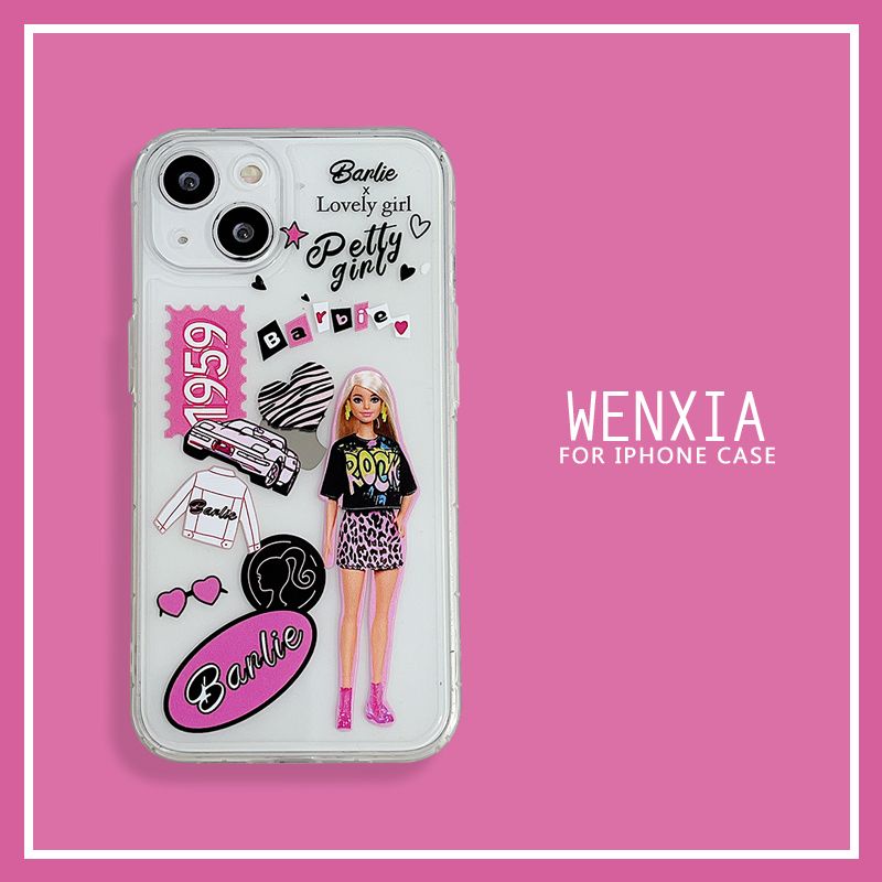 Disney Ốp Điện Thoại TPU Mềm Chống Sốc Hình Búp Bê Barbie Cho IPhone 14 12 PRO 12Promax mini 11 PRO 11PROMAX 13 PRO 13PROMAX Xs Max XR 6 7 8 Plus