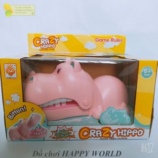 [Hù bé] HỘP ĐỒ CHƠI KHÁM RĂNG HÀ MÃ , HÀ MÃ CẮN TAY SIÊU CUTE - Đồ chơi dùng pin