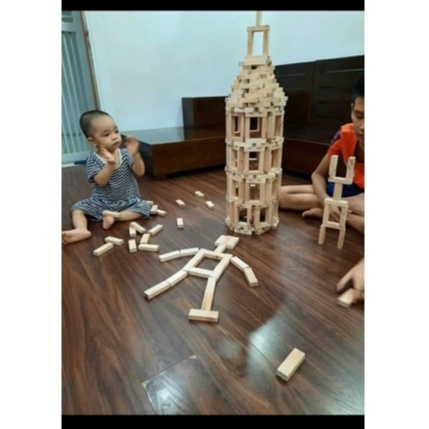 Đồ chơi rút gỗ , xếp hình , Domino