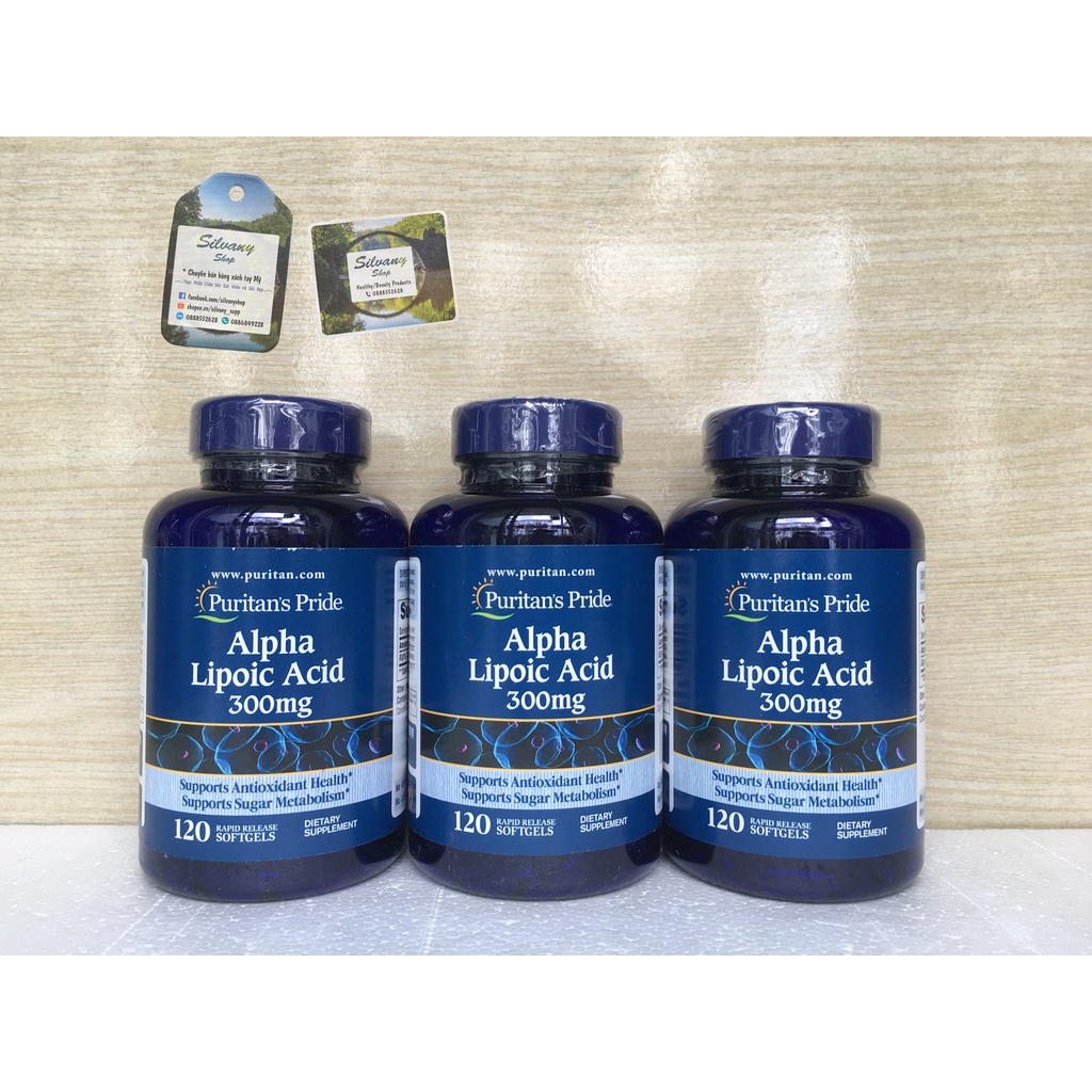 Viên uống Alpha Lipoic Acid 300mg Puritan's Pride - Đẹp Da, Chống Lão Hóa, Hỗ Trợ Đường Huyết