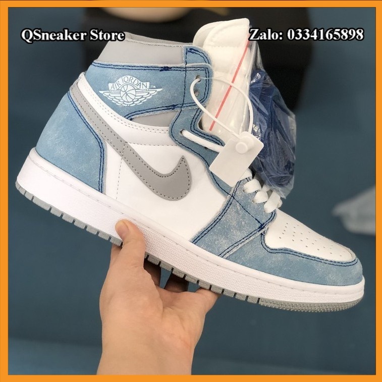 ✔️Giày Jordan 1 Retro High Hyper Royal Xanh Da Lộn Fullbox Cao Cấp✔️