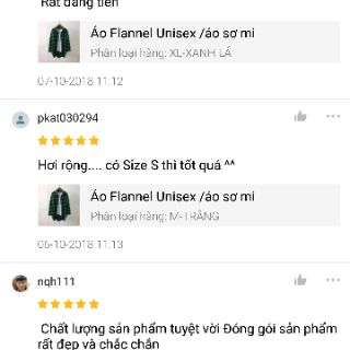 Sơ mi caro unisex / sơ mi flannel