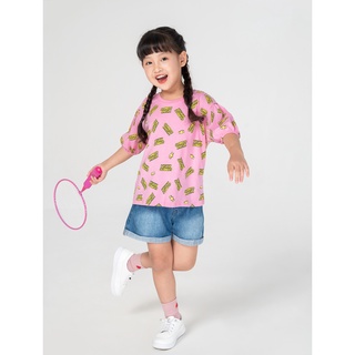 Áo phông bé gái chất liệu Cotton USA tay phồng CANIFA - 1TS21S012