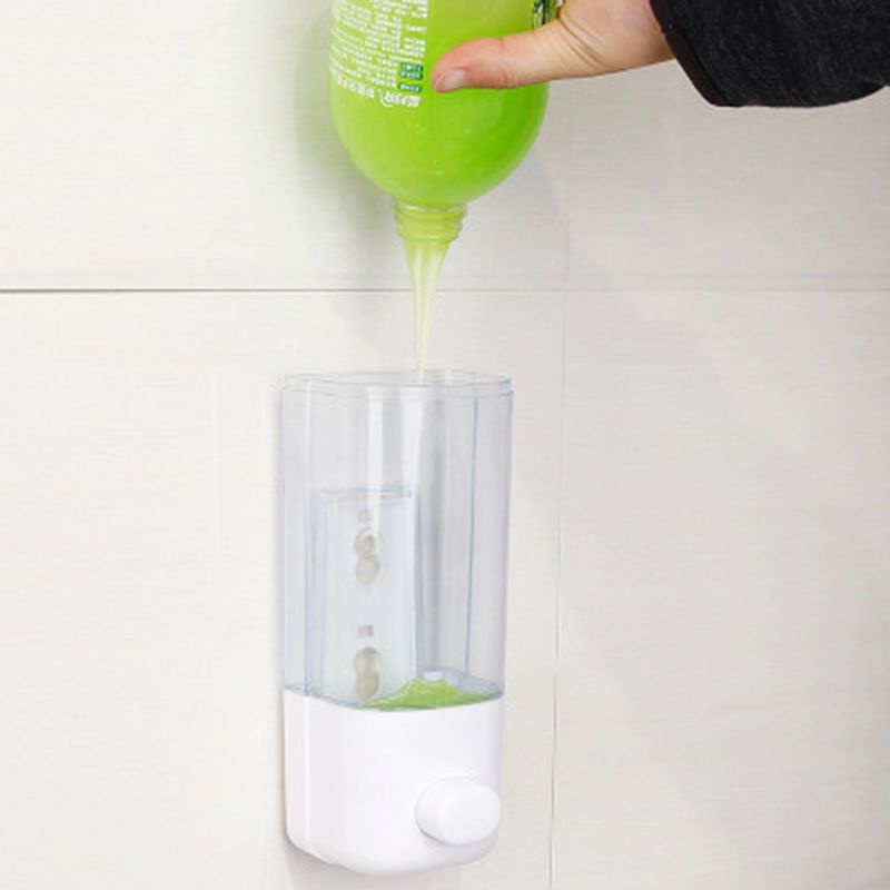 Bình Đựng Xà Phòng Gắn Tường 500ml Tự Dính Tiện Dụng