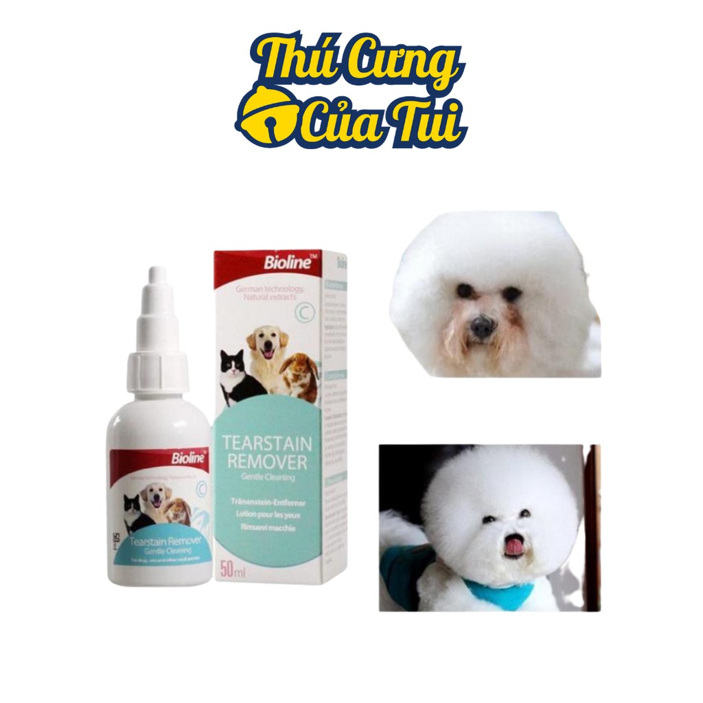 Nước Rửa Vệ Sinh Mắt Cho Thú Cưng Chó Mèo Eye Care Bioline 50ml - Thú Cưng Của Tui