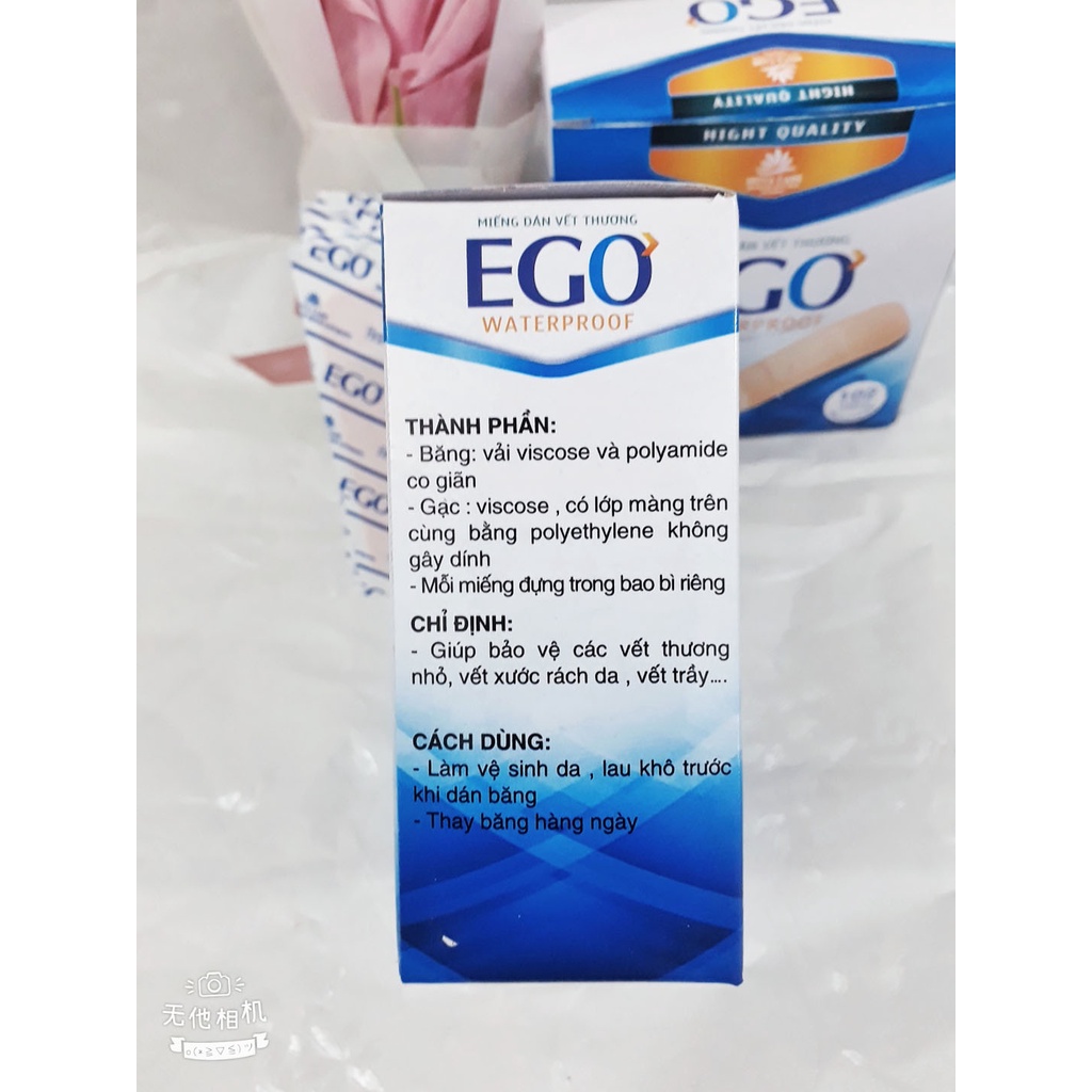 Miếng dán vết thương EGO, giúp bảo vệ các vết thương nhỏ, vết xước rách da, vết trầy