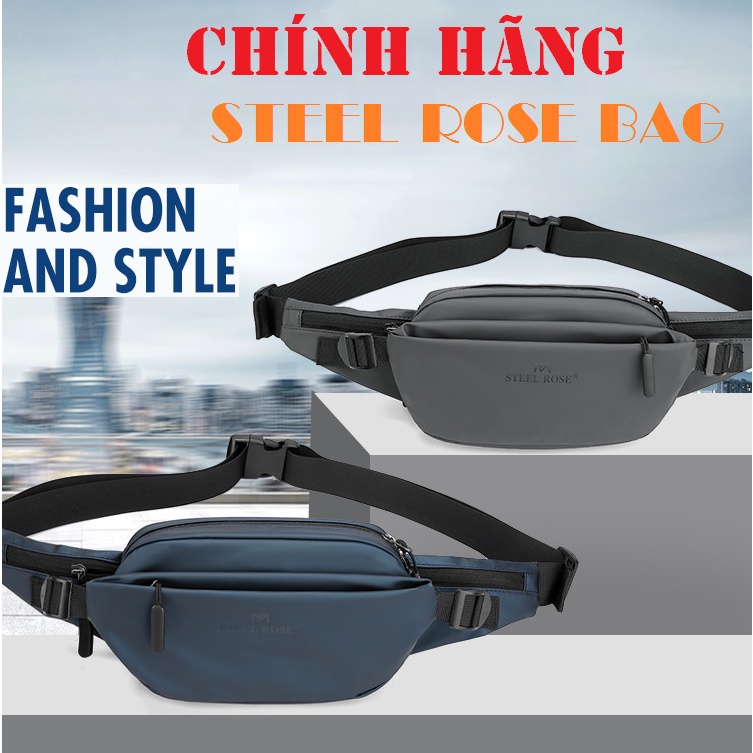 Túi đeo chéo chống nước Steel Rose sang trọng, tiện dụng - Túi đeo thời trang Nam Nữ cao cấp