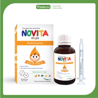 Vitamin Thiết Yếu Novita Cho Bé Kích Thích Ăn Ngon, Hỗ Trợ Tăng Cường Hấp Thu Dinh Dưỡng 20-30ML