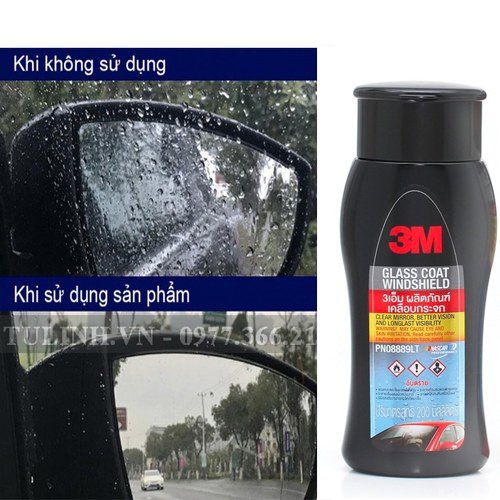 Chai chống bám nước trên kính xe 3M Glass Coat Windshield 08889 LT 200ml