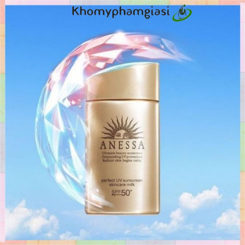 Kem Chống Nắng, Dưỡng Trắng Da  ANESSA Dạng Sữa Nhật Bản 60ml Cam Kết Hàng Chuẩn