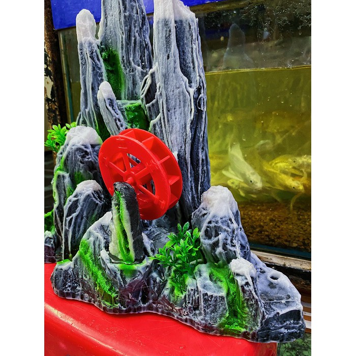 TIỂU CẢNH TRANG TRÍ HỒ CÁ NON BỘ 31x15x37cm
