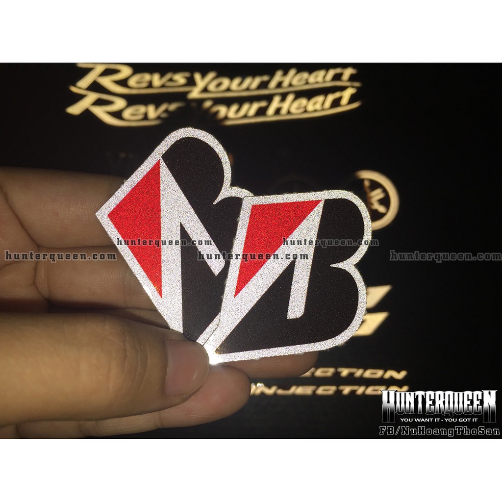 Cặp 2 tem Decal phản quang 3M dán xe YAMAHA. Tổng hợp 7 mẫu logo cao cấp chống nước
