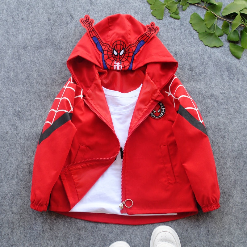 Áo khoác Cardigan hình người nhện mới cho bé trai