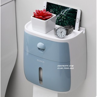 Hộp đựng giấy vệ sinh hai trong một ecoco
