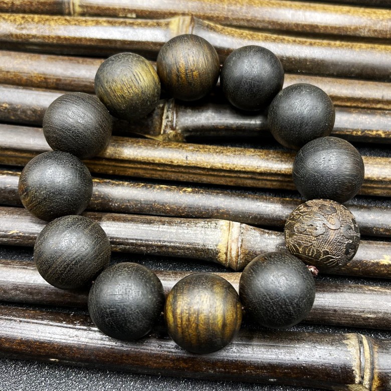 Vòng Tay Chuỗi Hạt Gỗ Hồng Mộc 20MM Phong Cách Indonesia Thời Trang Cho Nam