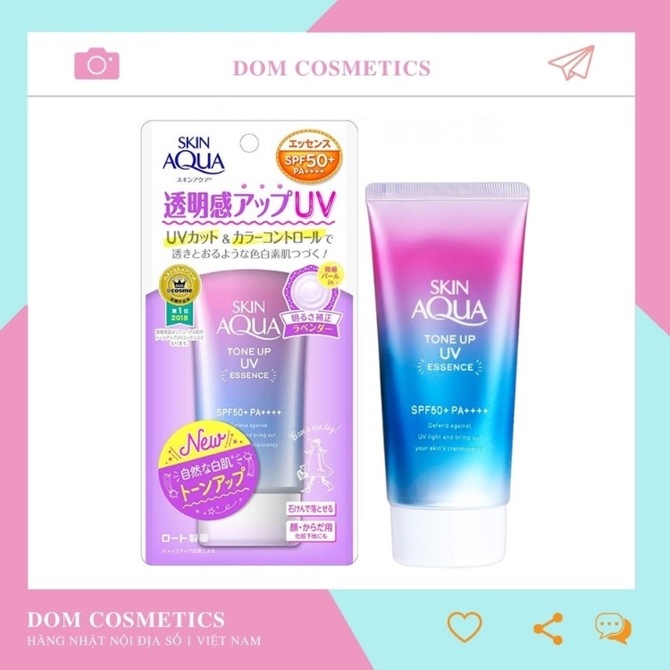 Kem chống nắng Skin Aqua Tone up UV SPF 50+ PA++++ 80gram Nội Địa Nhật