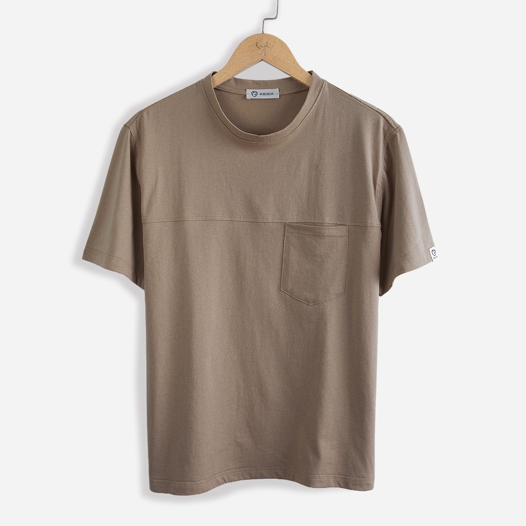 Áo Thun Nam Cổ Tròn ROUGH Outfit Chất Liệu Cotton Co Giãn, Form Regular Fit