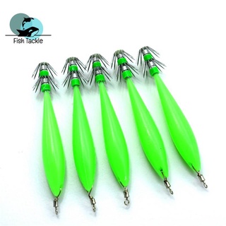 Mồi câu cá giả hình mực dạ quang 4.0#