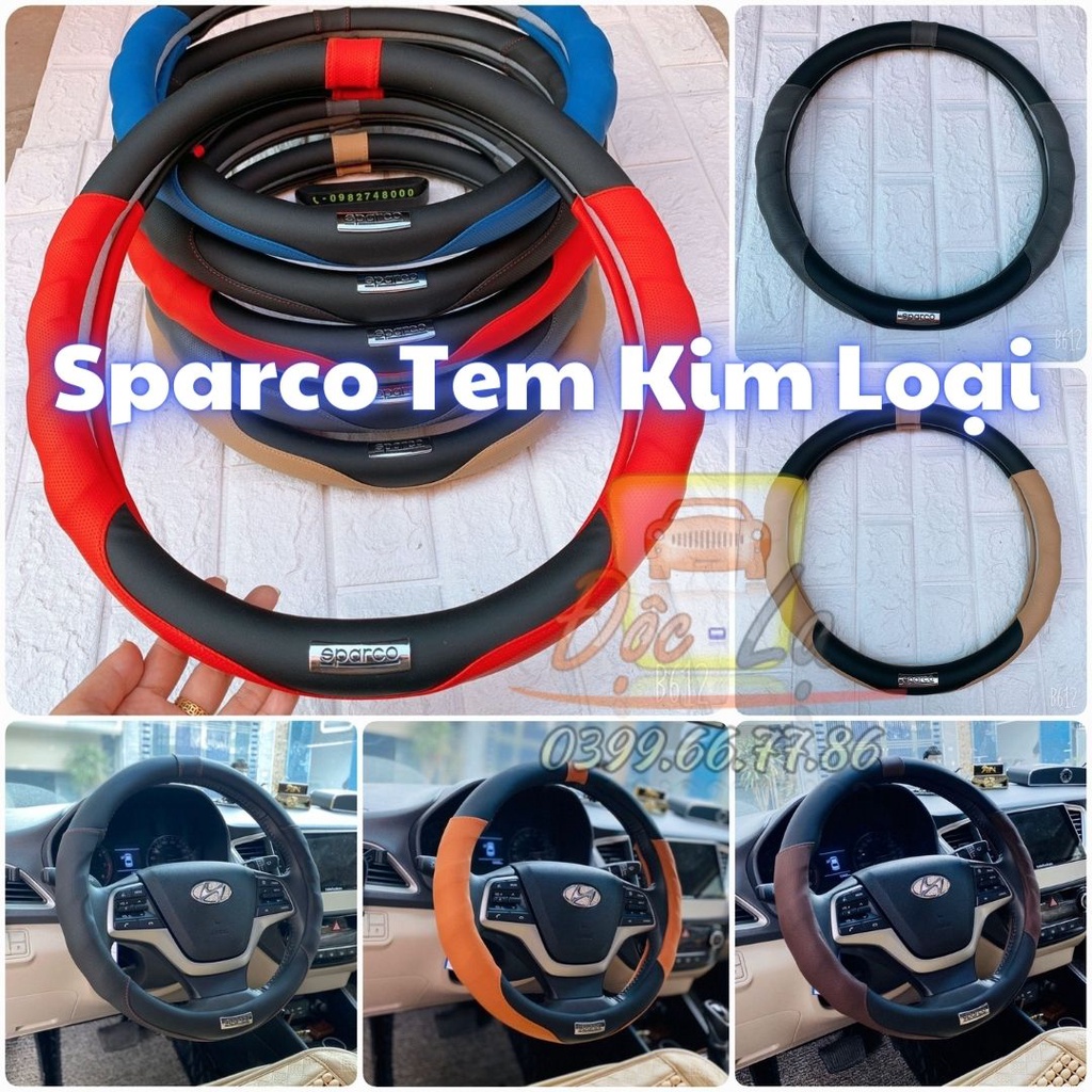 Bọc vô lăng Hyundai I10, I20, I30, Accent, Santafe, Tucson, Kona, Getz, Avante, Elantra, Sonata