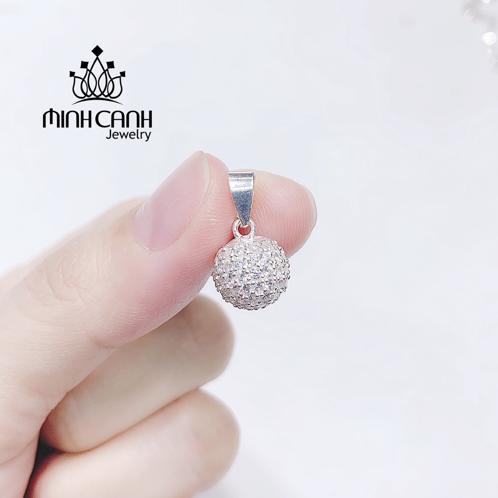 Dây Chuyên Bạc Quả Cầu Đính Đá Minh Canh Jewelry
