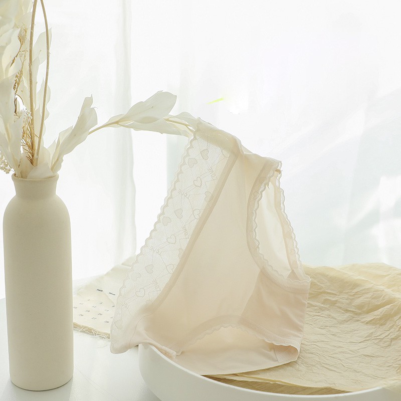 Quần lót nữ lụa tàng hình cạp ren  mỏng mềm mịn mát mêêêê ôm mông không gây hằn QR04 | BigBuy360 - bigbuy360.vn