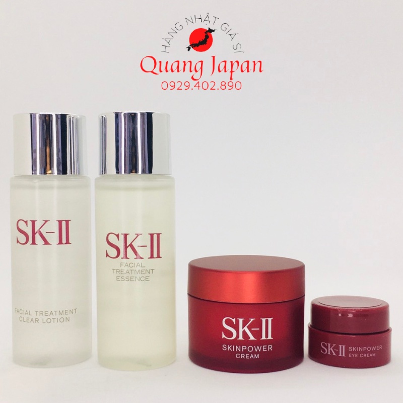 Bộ dưỡng da Set SKII mini 4 món dưỡng da chống lão hóa Nhật Bản