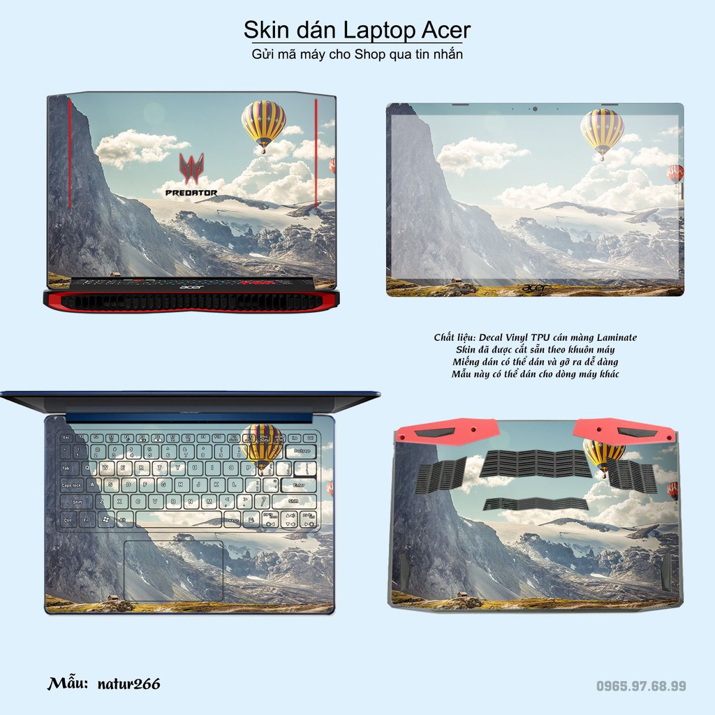 Skin dán Laptop Acer in hình thiên nhiên nhiều mẫu 10 (inbox mã máy cho Shop)