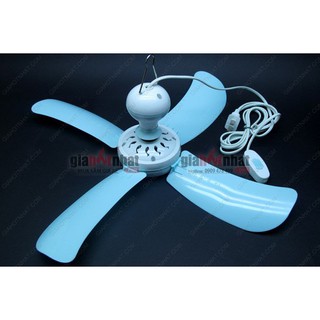 Quạt trần mini 4 hoặc 5 cánh (Xanh)