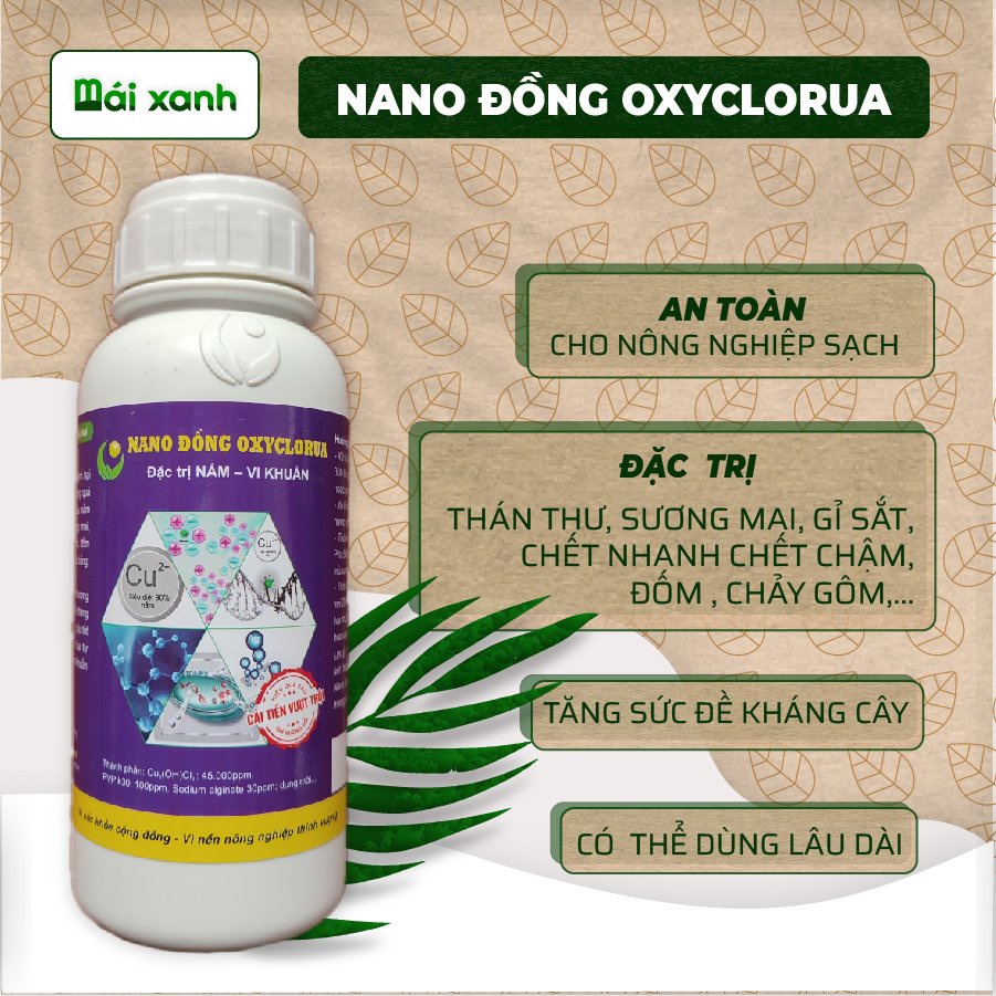 Chế phẩm sinh học an toàn Bộ đôi NANO BẠC ĐỒNG HLC