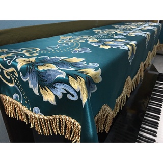 {⚡ Sản Phẩm Có Sẵn⚡} Khăn phủ đàn Piano Cơ Upright Vải Gấm Hoạ Tiết Giữa-GHT124